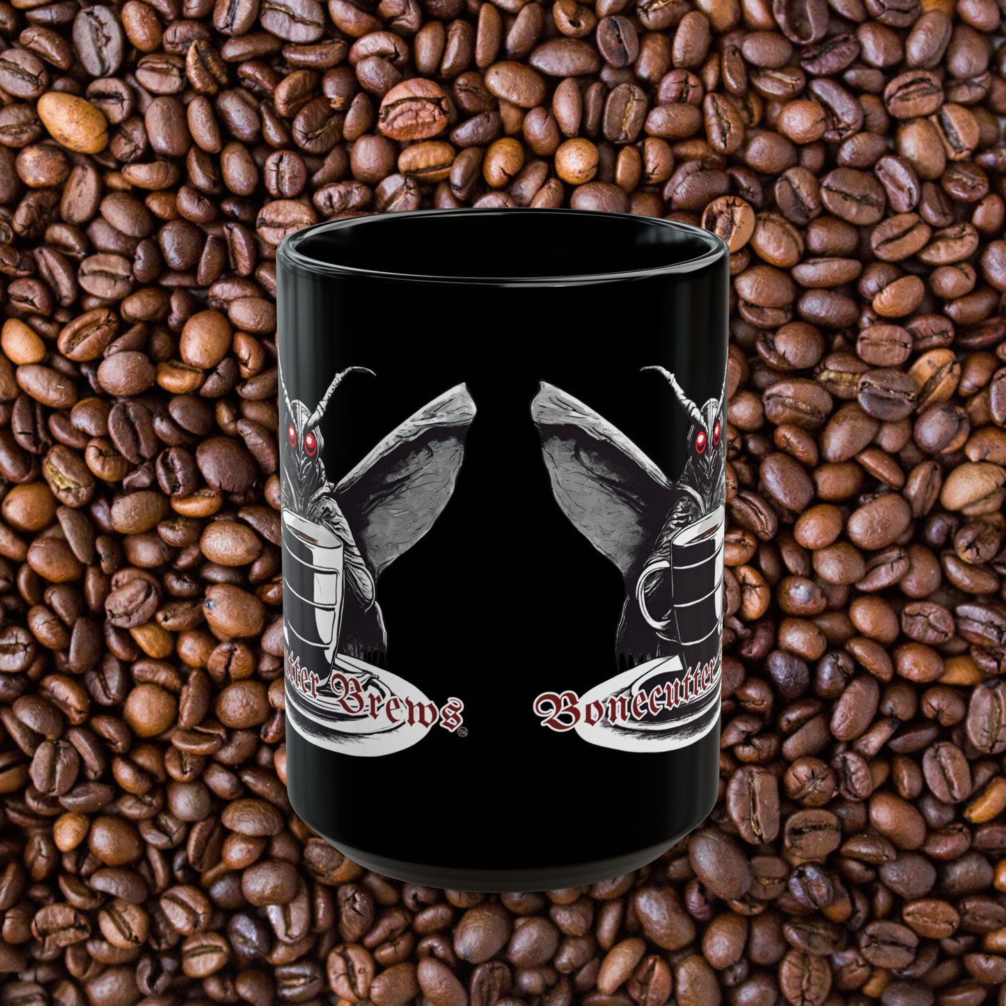 15oz  Mothman Mocha Mug