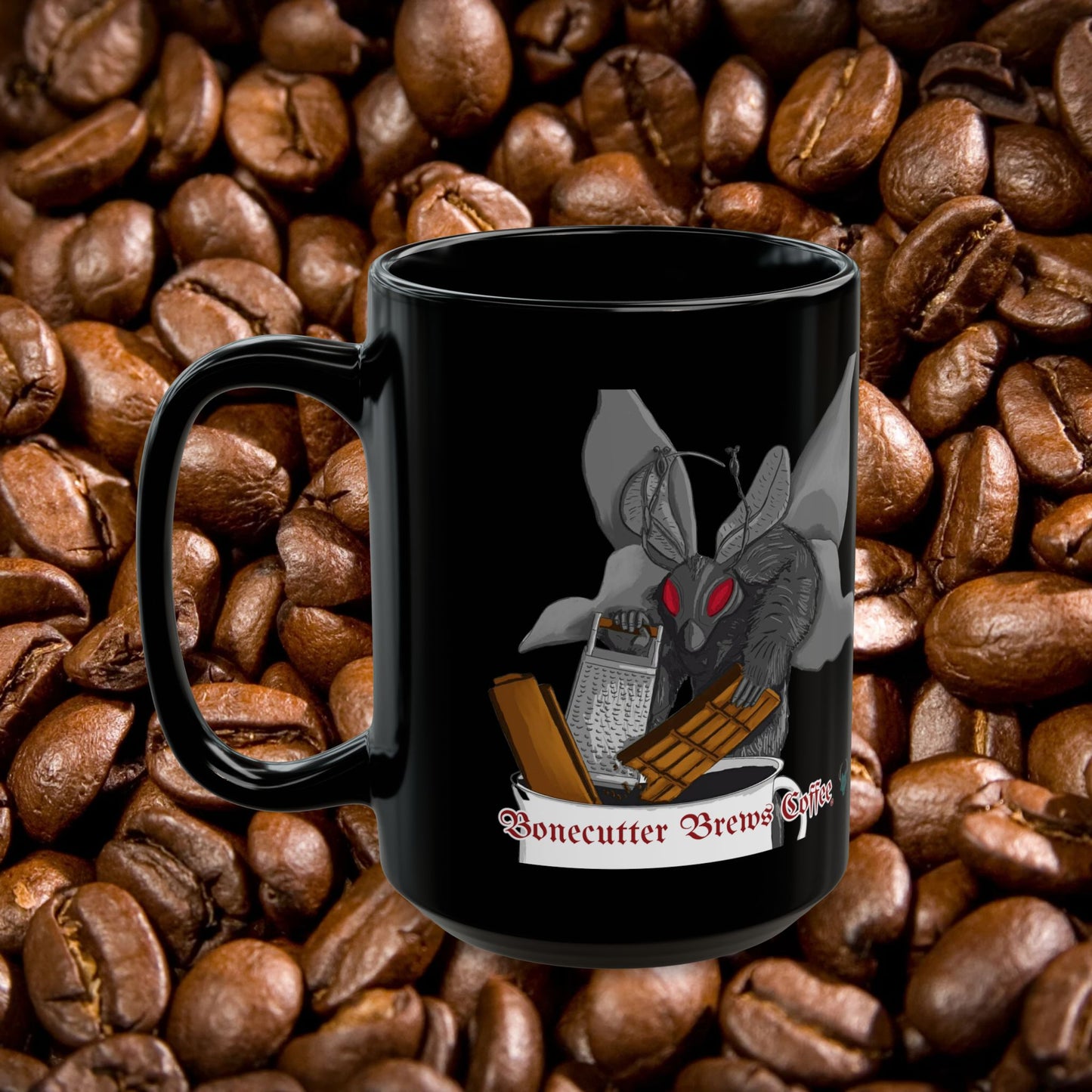 Mothman Mocha Mug 15oz
