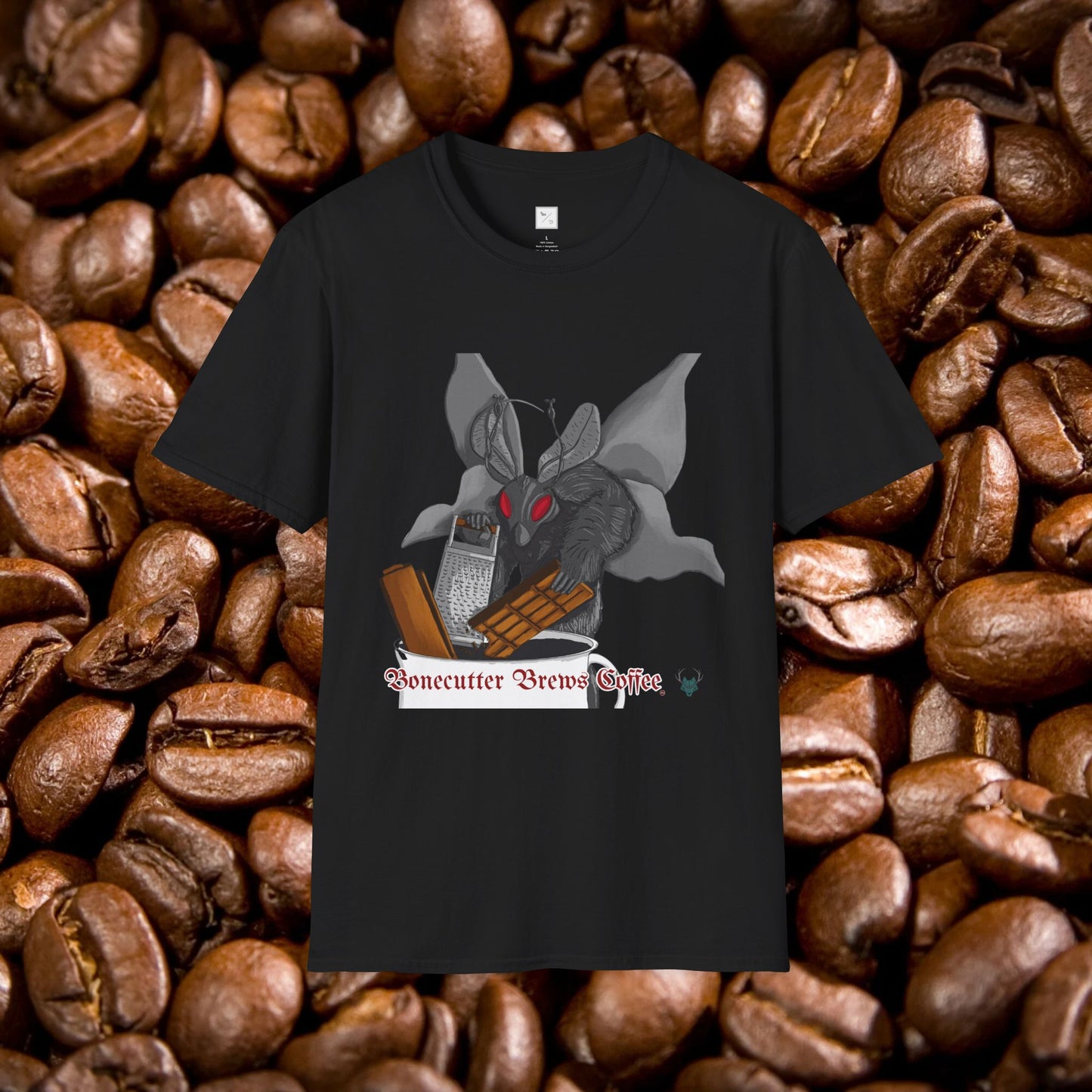 Unisex Mothman Mocha T-Shirt