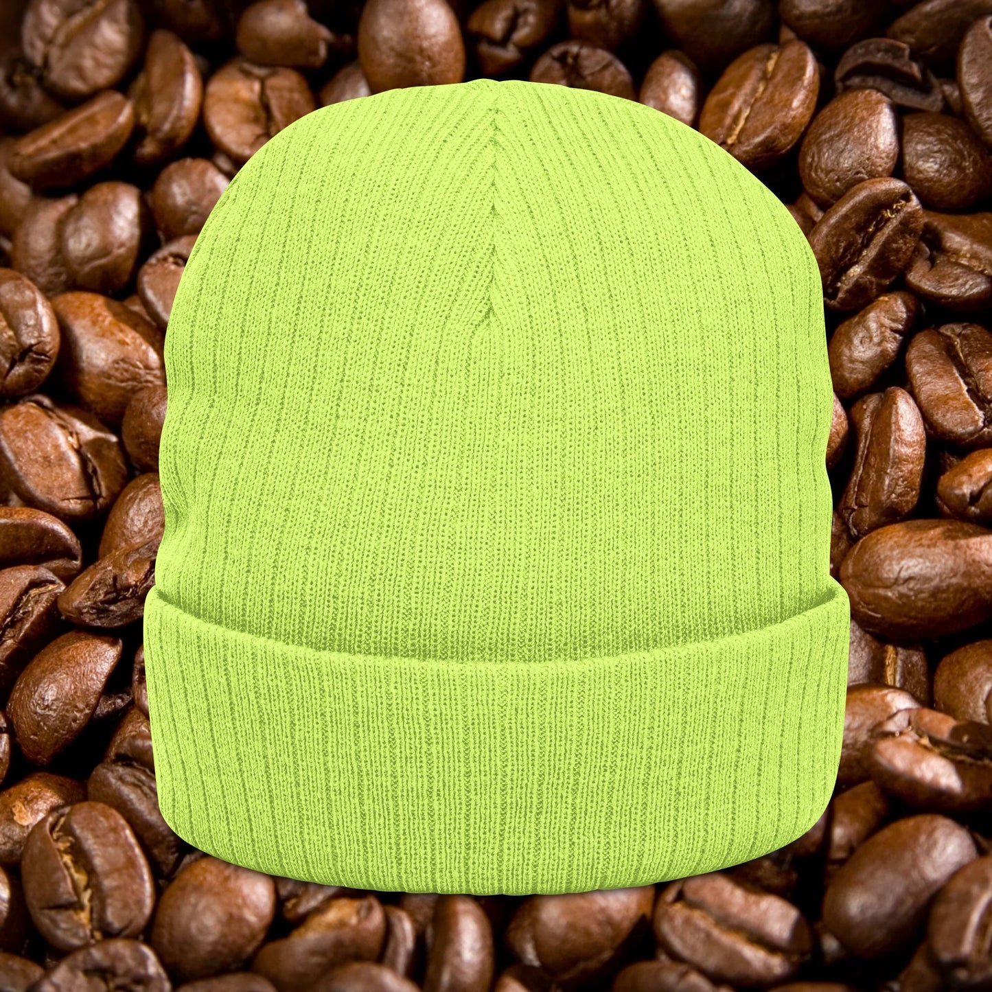 Logo Ribbed Knit Beanie (Embroidery)